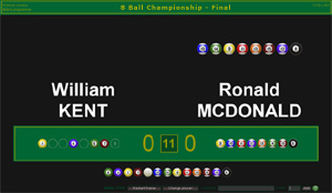 8-Ball, 9-Ball and 10-Ball Pool Scoreboard Software
