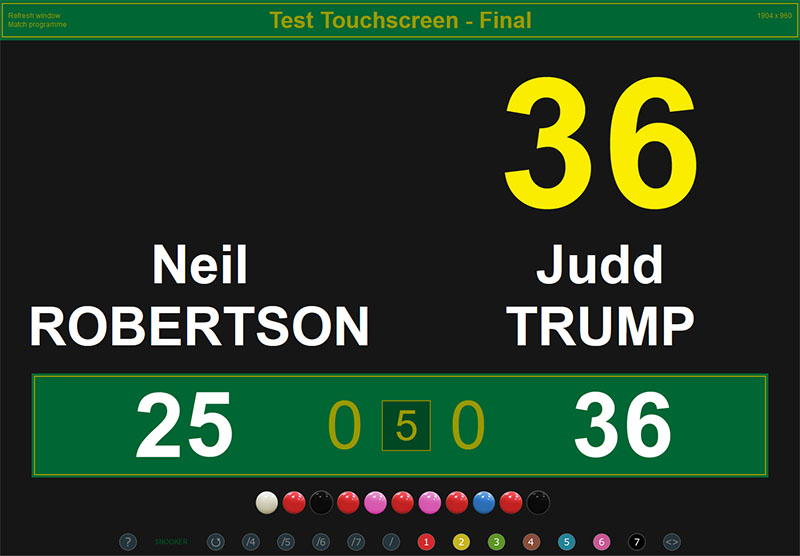 touchscreen scoring